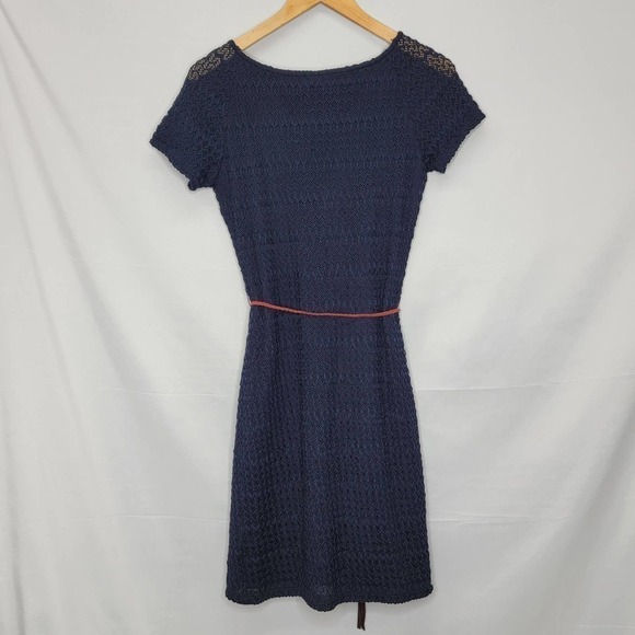 TACERA Cable Knit Short Sleeve Fit & Flare Double Lined Knee Length - Picture 12 of 16